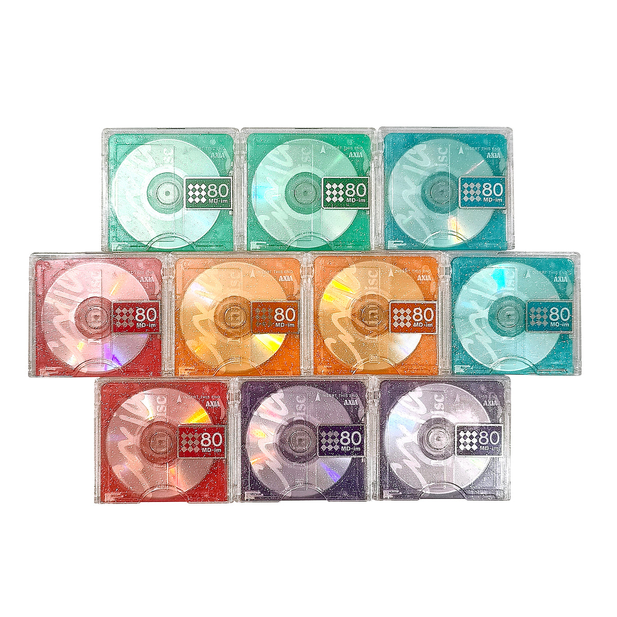 Axia MD-im 80 Minute MiniDisc 10 Pack