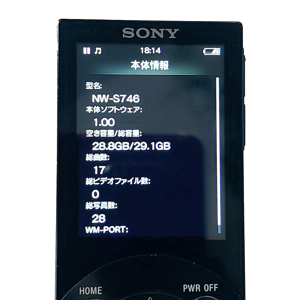 Sony NW-S746 Network Walkman 32GB