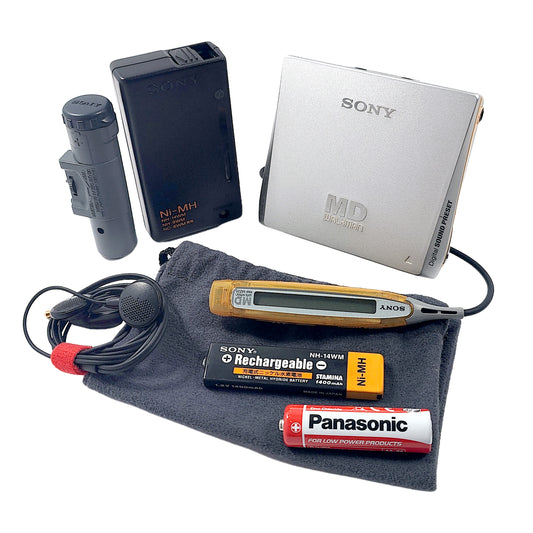 Sony MZ-E75 MiniDisc Player Bundle