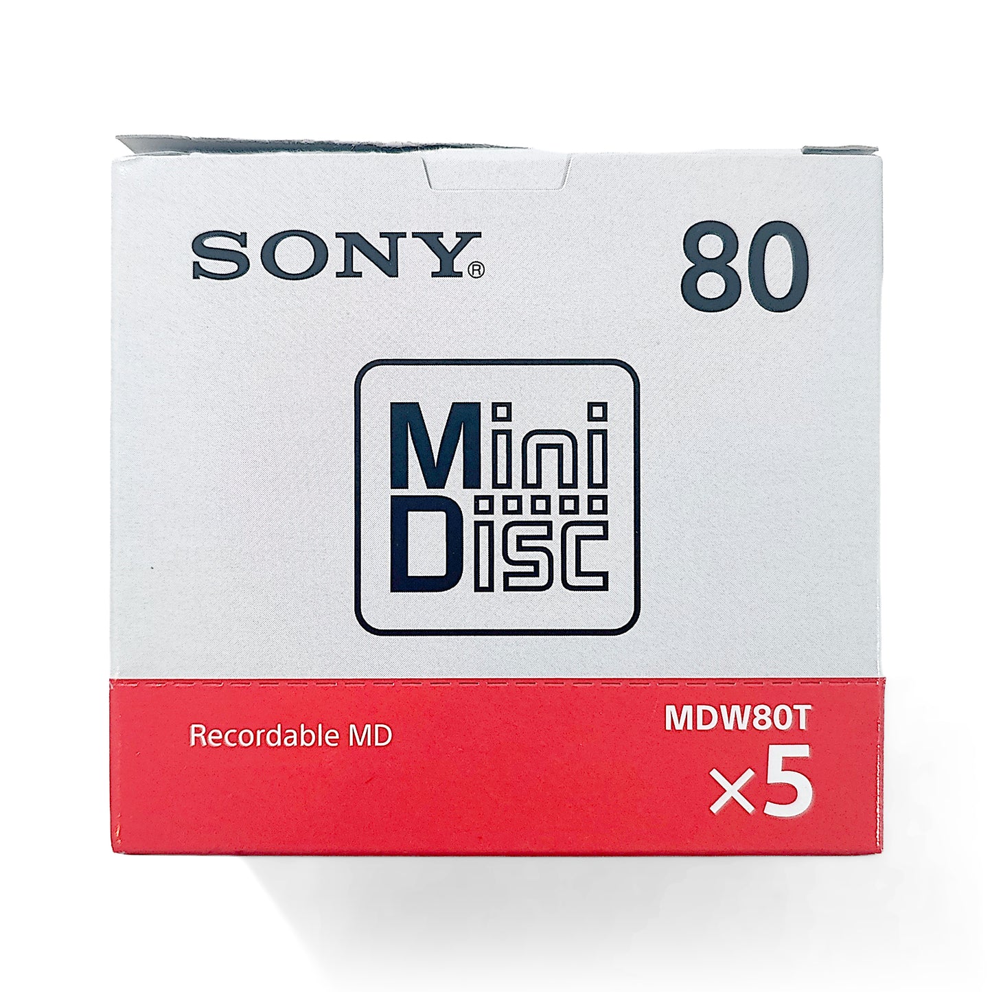 Sony MDW80T 80 Minute MiniDiscs 5 Pack