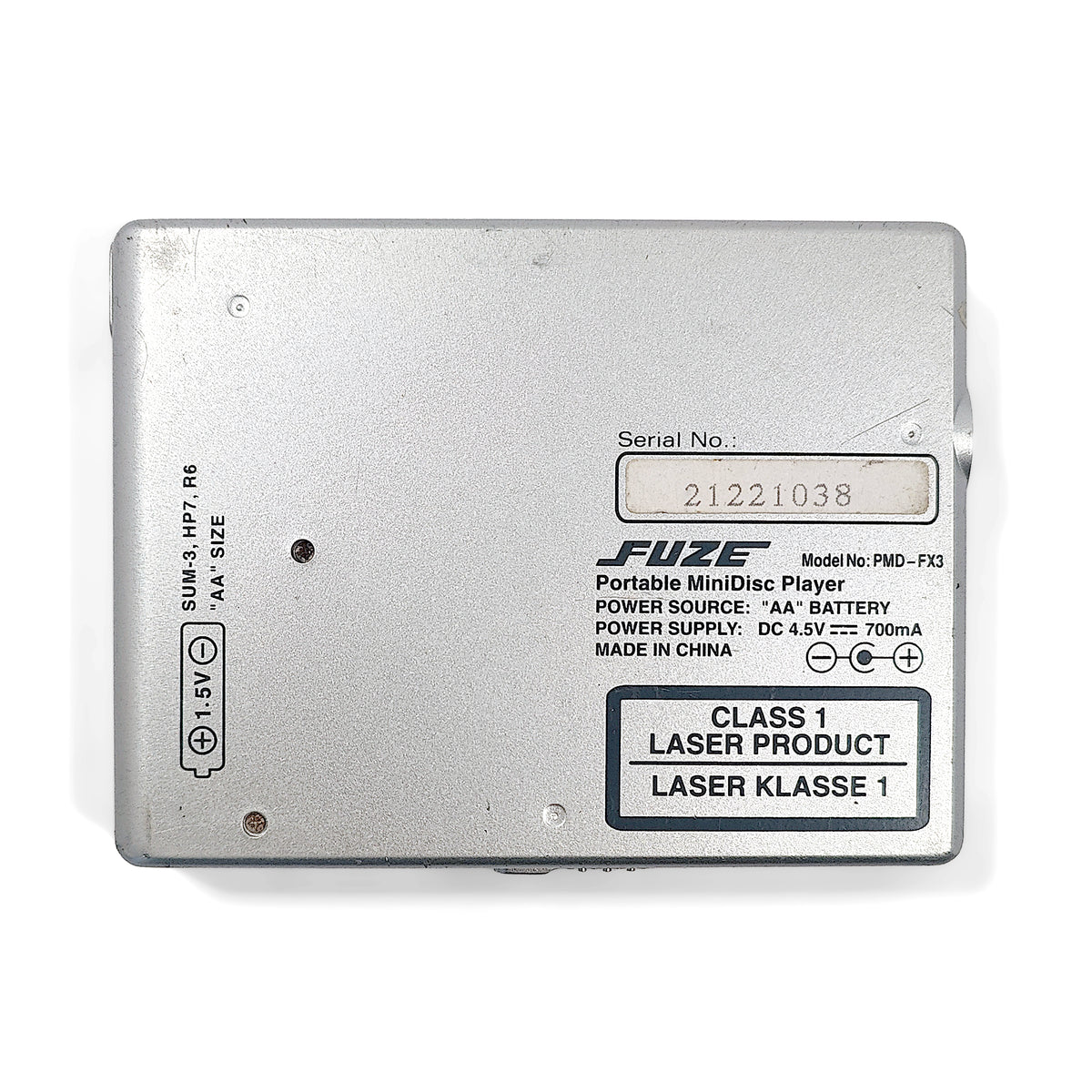 Fuze PMD-FX3 MiniDisc Player