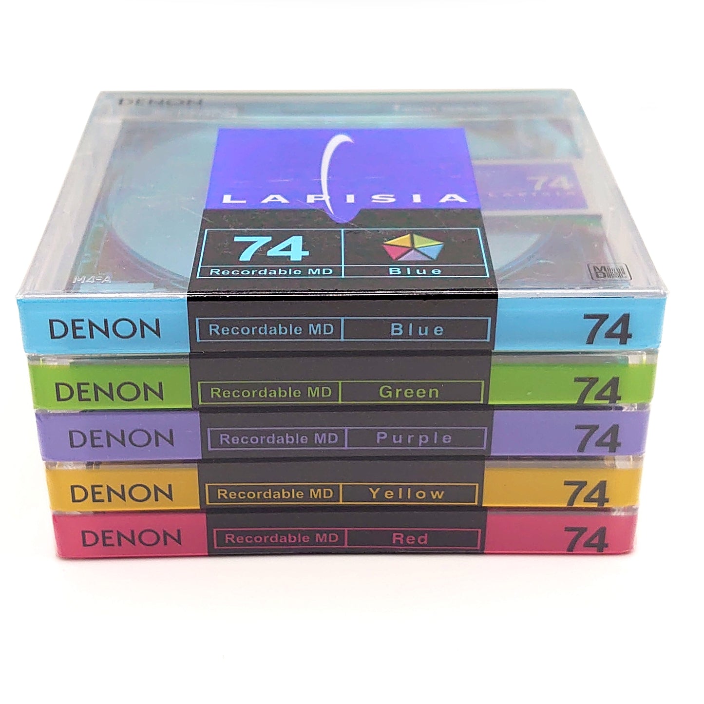 Denon Lapisia 74 Minute MiniDiscs 5 Pack