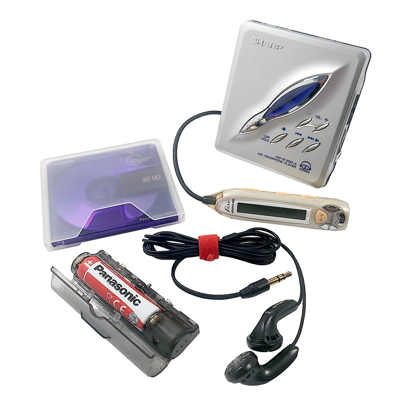 Sharp MD-ST800-A MiniDisc Player Bundle