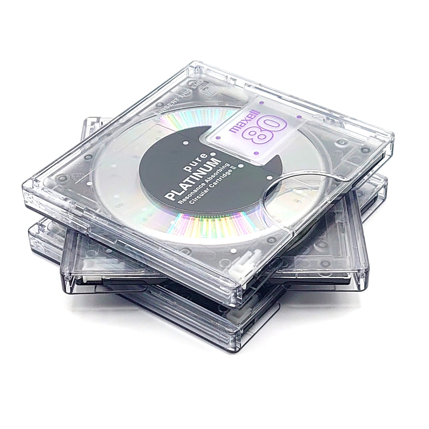 Maxell Pure Platinum 80 Minute MiniDisc 3 Pack