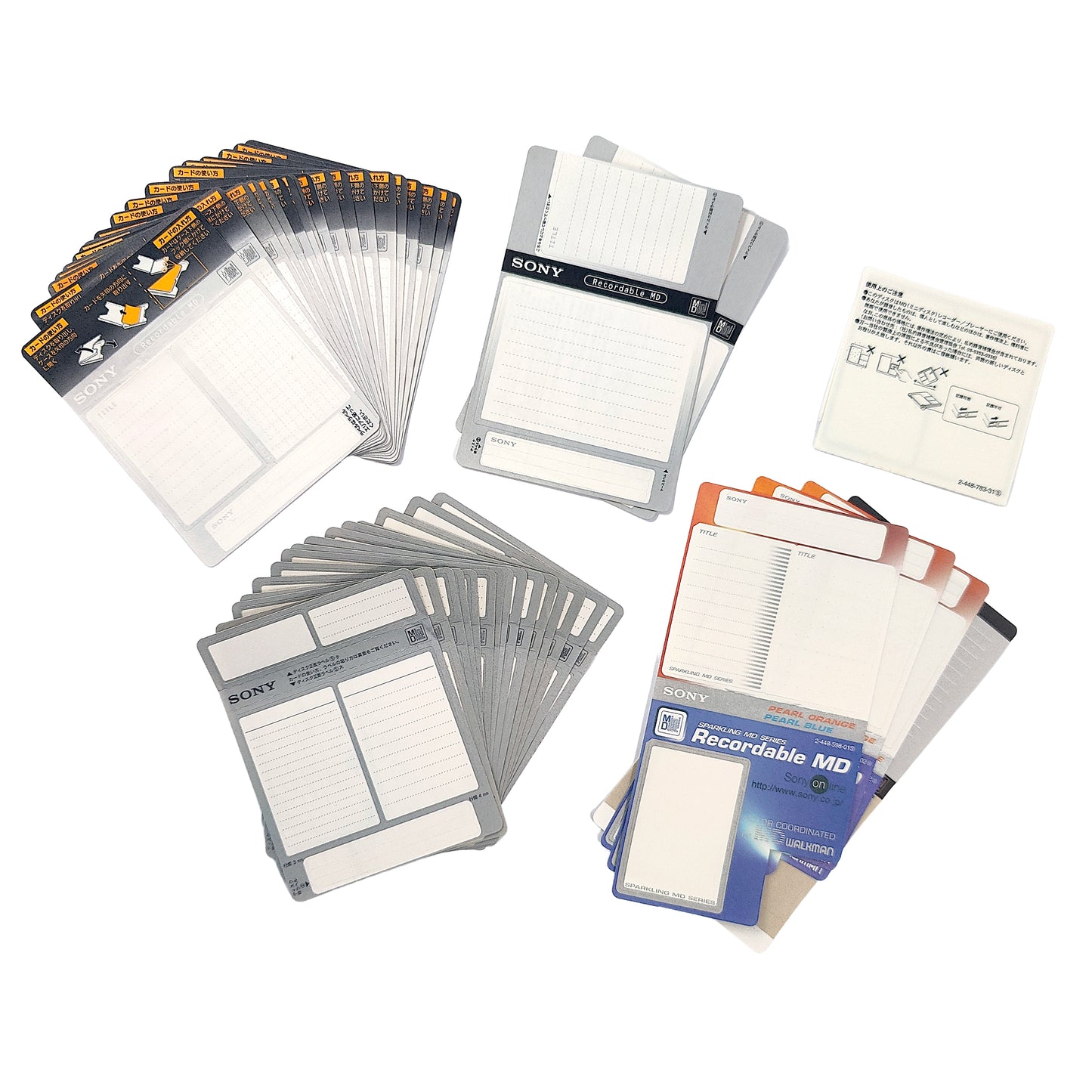 Sony MiniDisc Label Set
