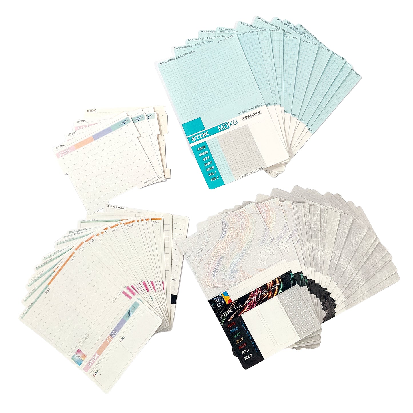 TDK MiniDisc Label Set