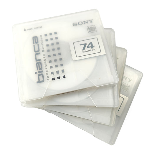 Sony Bianca 1st Edition 74 Minute MiniDisc 4 Pack