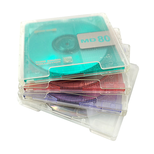 Sunny Techs 80 & Natural Wave 74 Minute MiniDisc 4 Pack