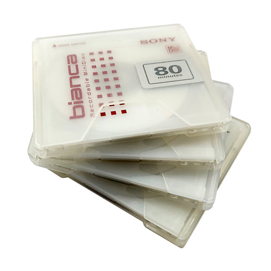 Sony Bianca First Edition 80 Minute MiniDisc 4 Pack