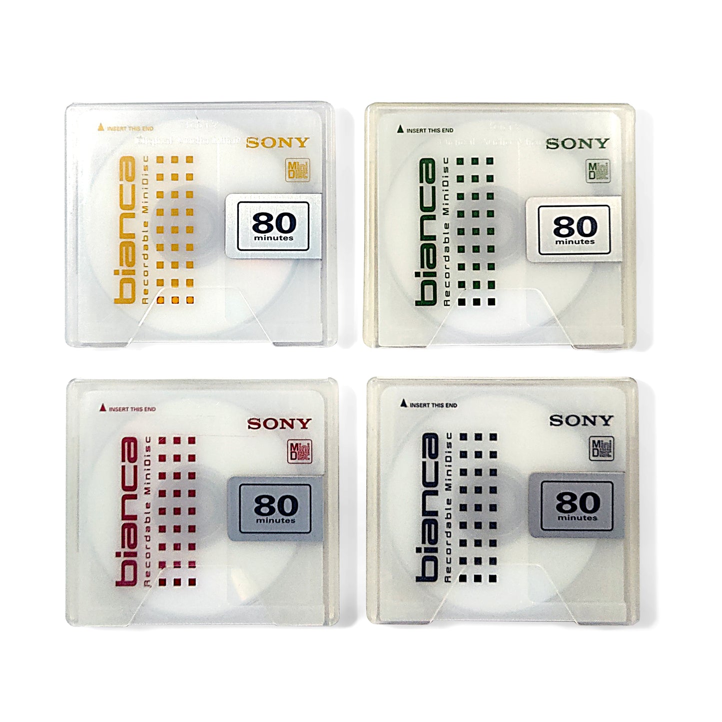Sony Bianca First Edition 80 Minute MiniDisc 4 Pack