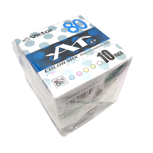 Victor Ar Color Mix 80 Minute MiniDisc 10 Pack
