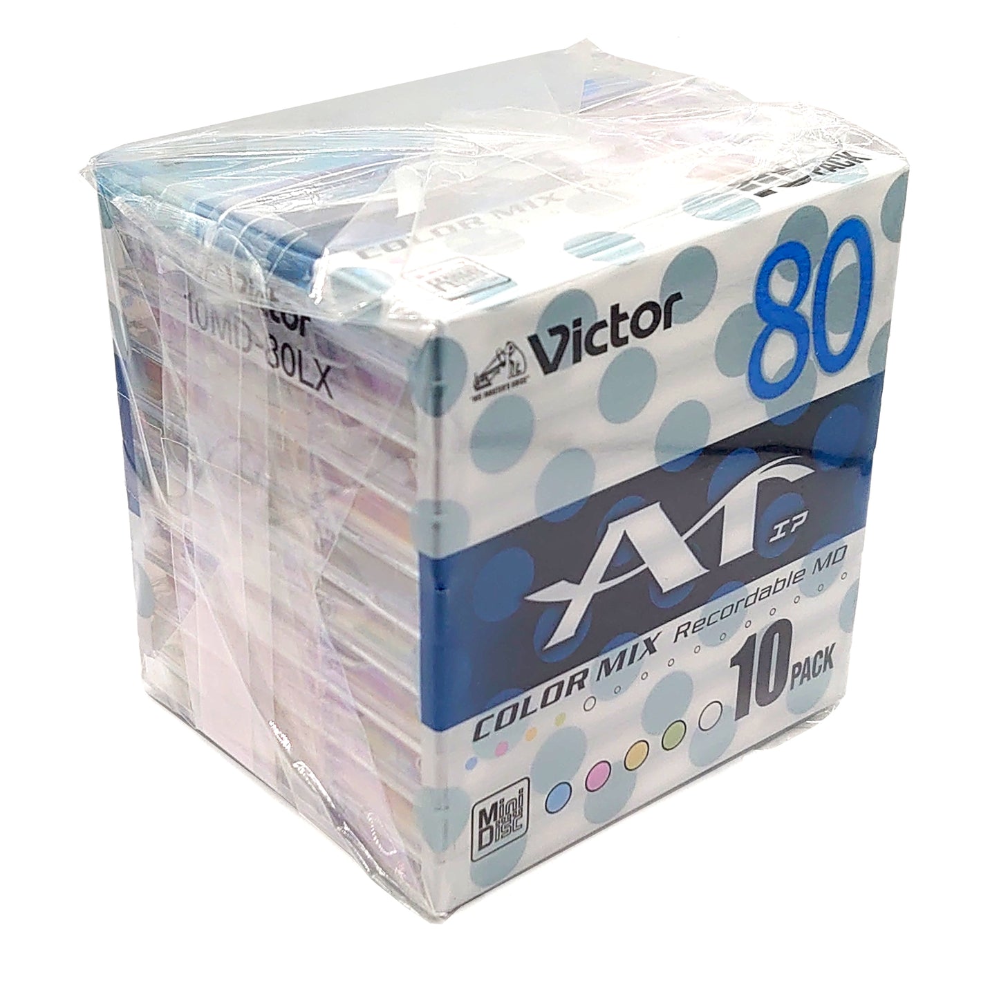 Victor Ar Color Mix 80 Minute MiniDisc 10 Pack