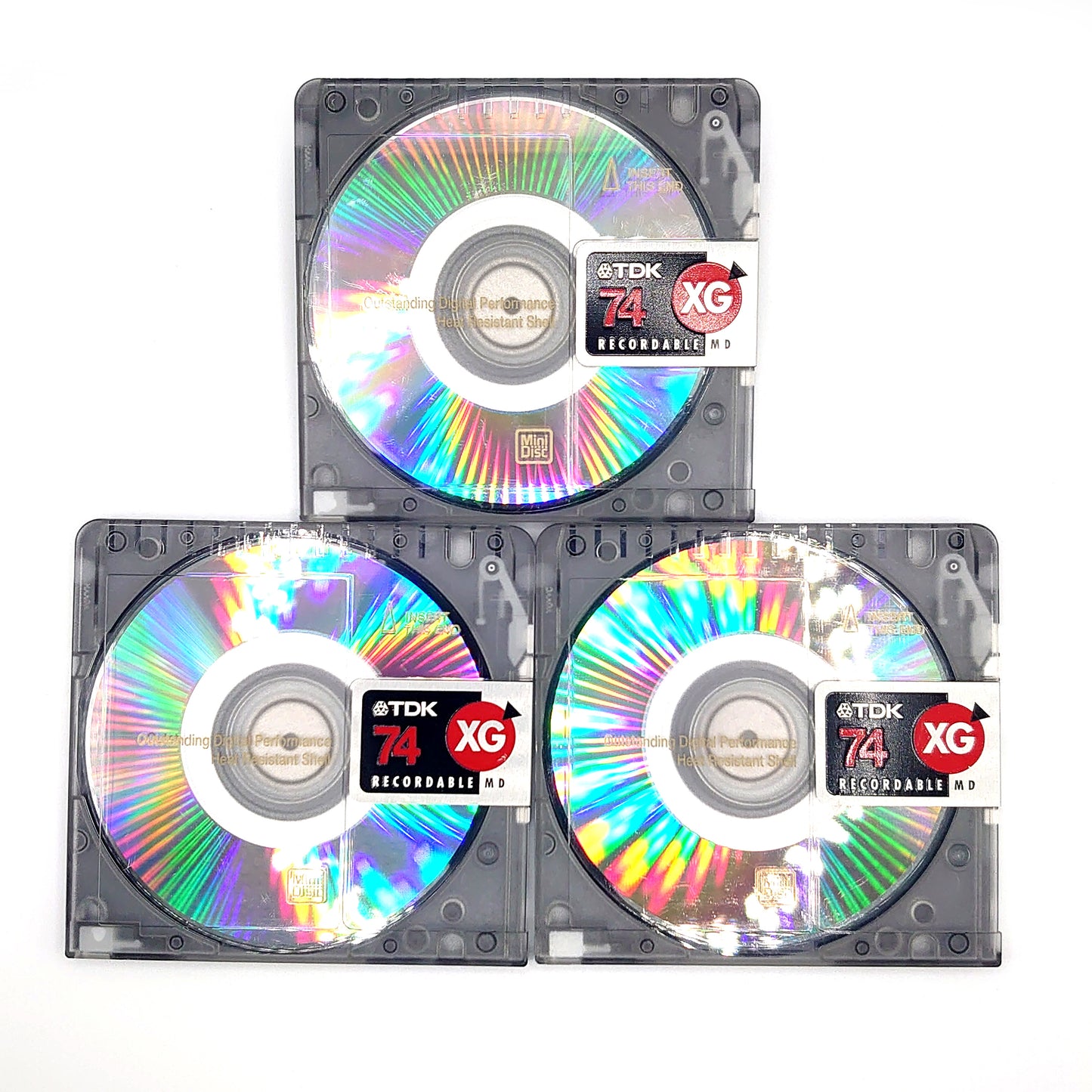 TDK XG 74 Minute MiniDiscs 3 Pack