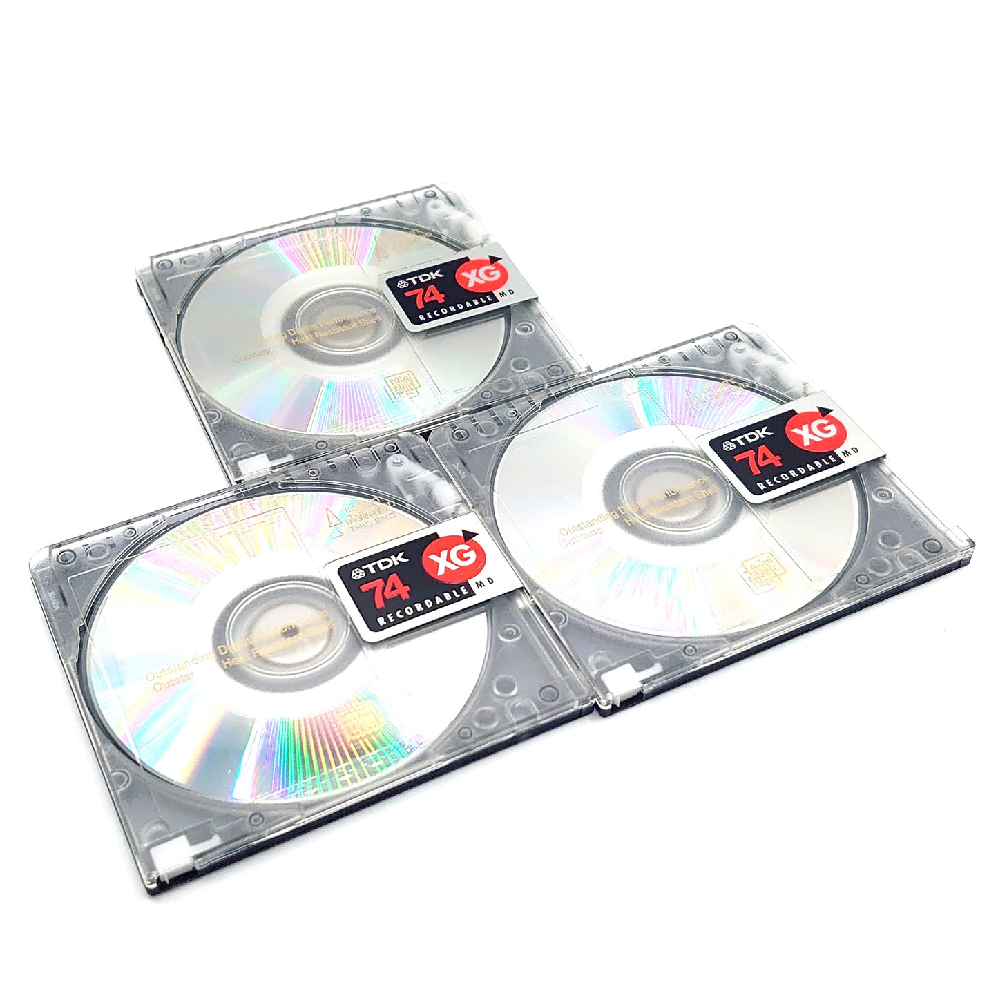 TDK XG 74 Minute MiniDiscs 3 Pack