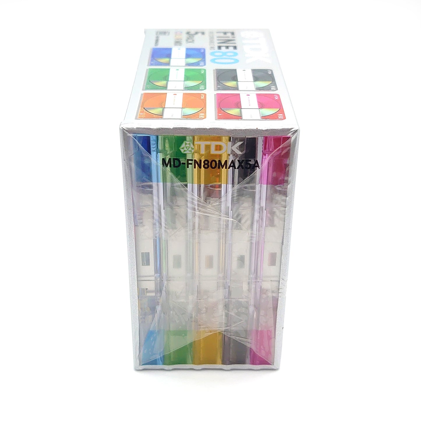 TDK FiNE Color Mix 80 Minute MiniDisc 5 Pack