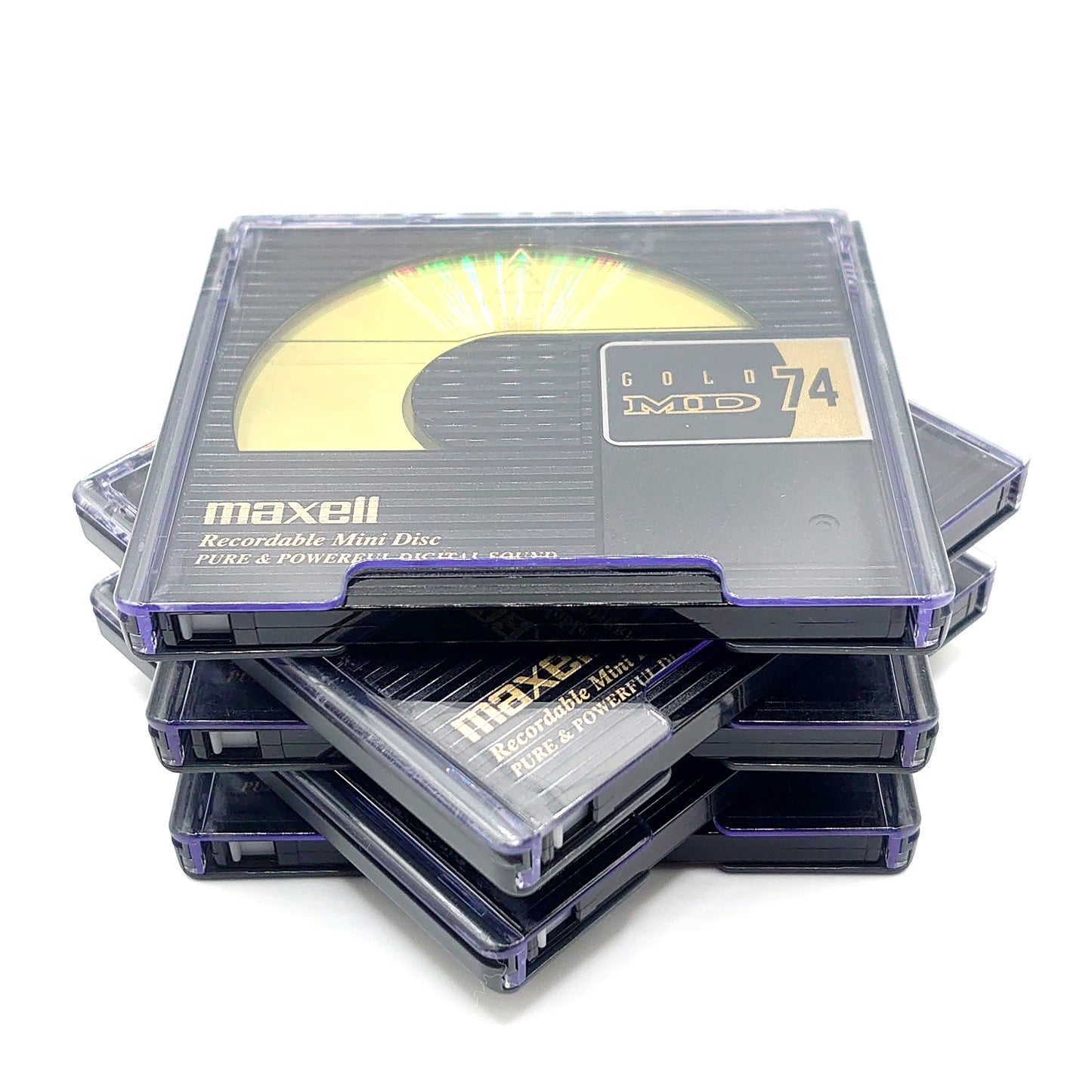 Maxell Gold MD 74 Minute MiniDisc 5 Pack