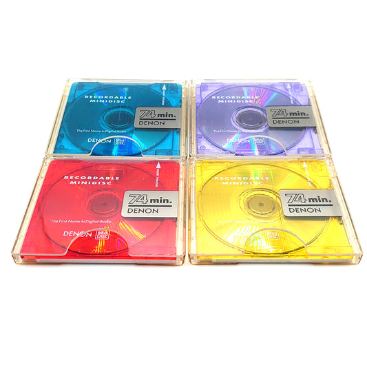 Denon 74 minute MiniDisc 4 Pack