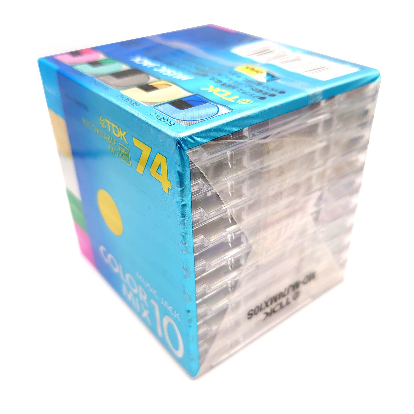 TDK Music Jack Color Mix 74 Minute MiniDisc 10 Pack