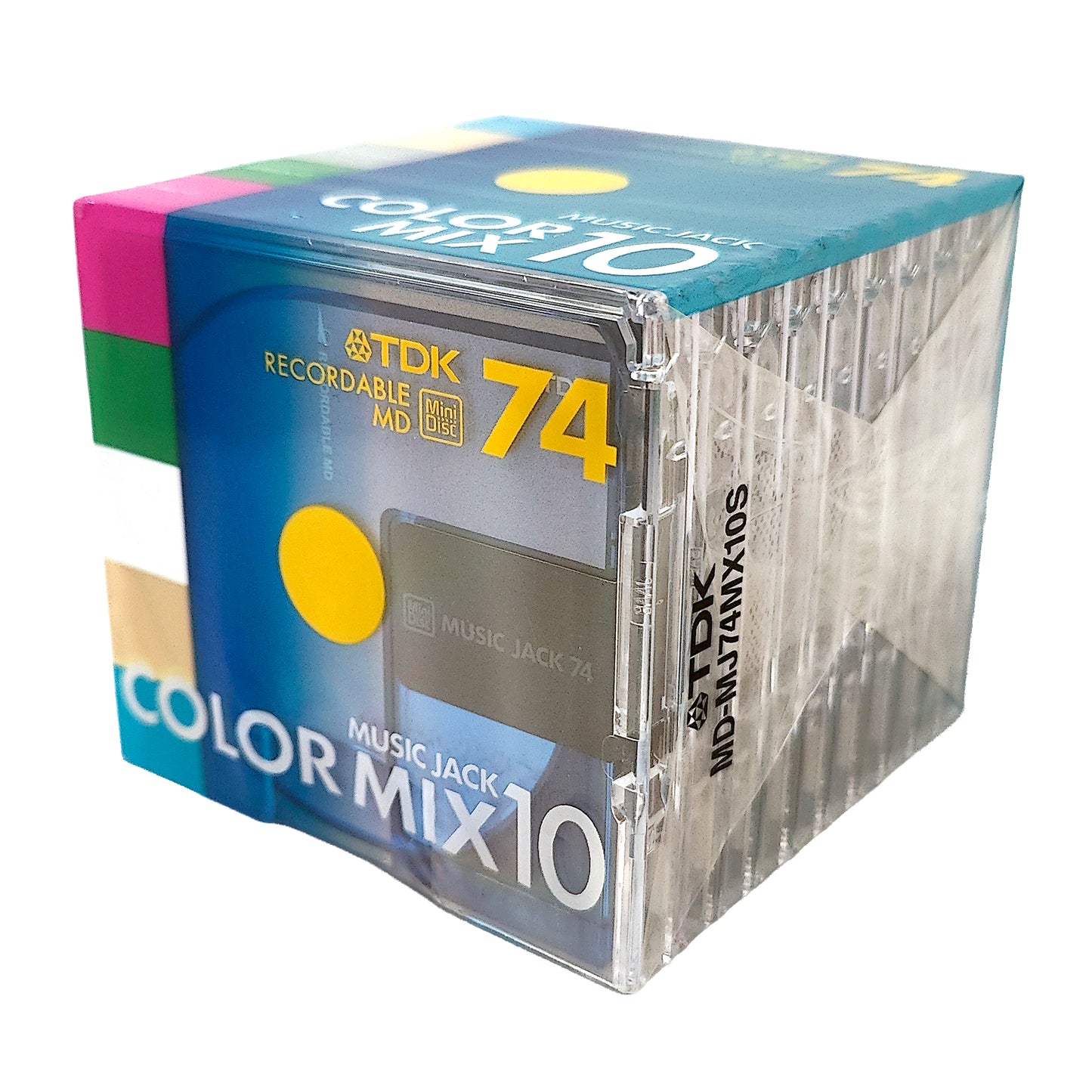 TDK Music Jack Color Mix 74 Minute MiniDisc 10 Pack