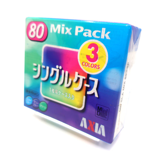 Axia Mix 80 Minute MiniDisc 3 Pack