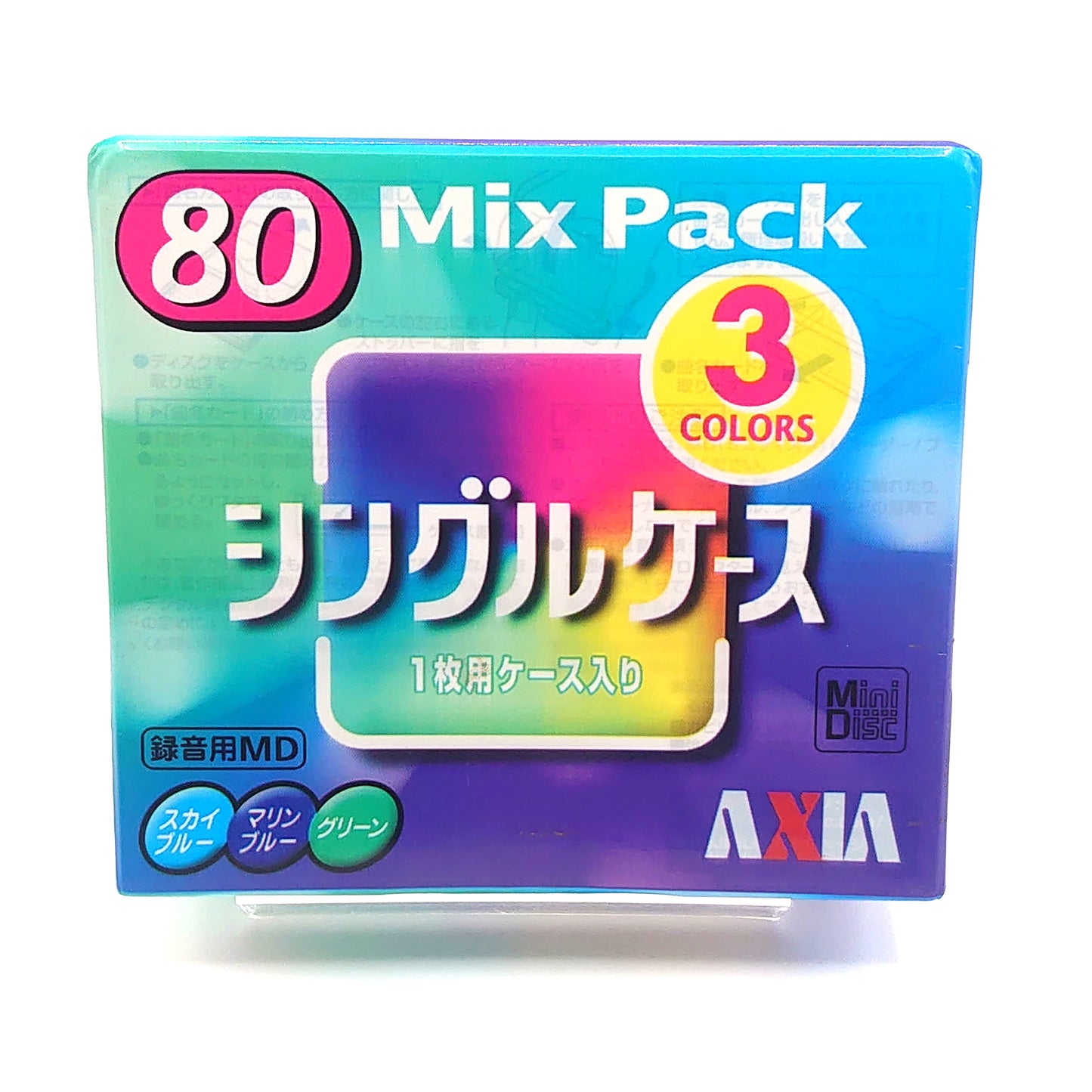 Axia Mix 80 Minute MiniDisc 3 Pack