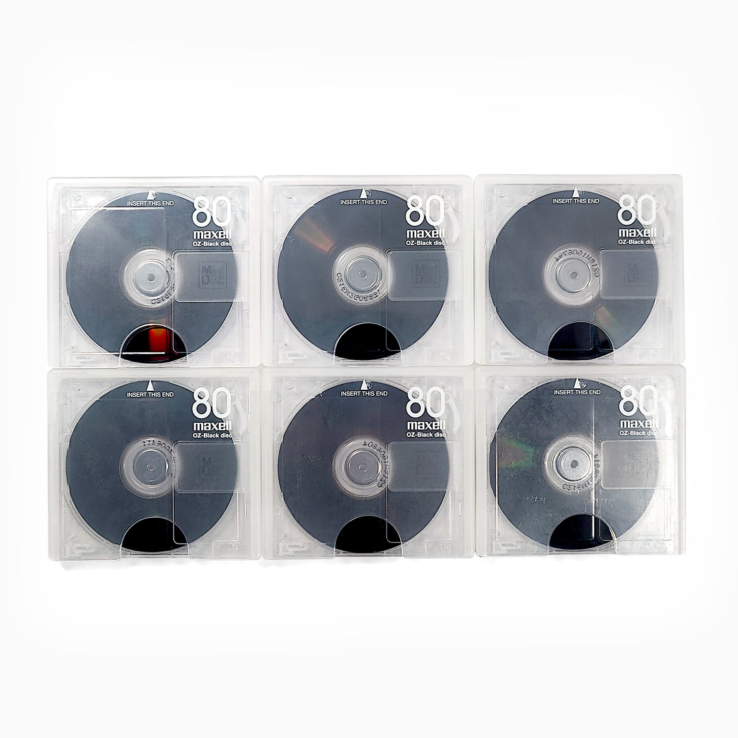 Maxell OZ 80 Minute MiniDisc 6 Pack