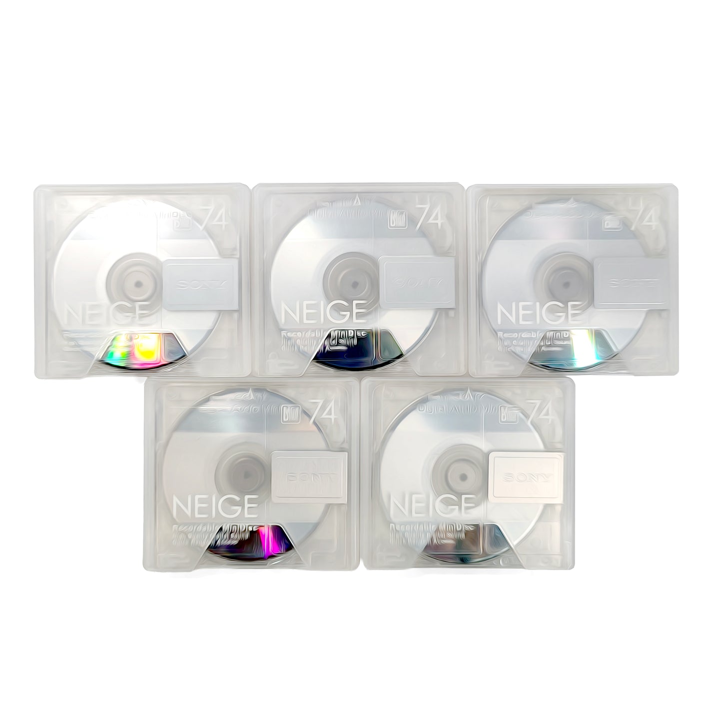 Sony Neige 74 Minute MiniDisc 5 Pack