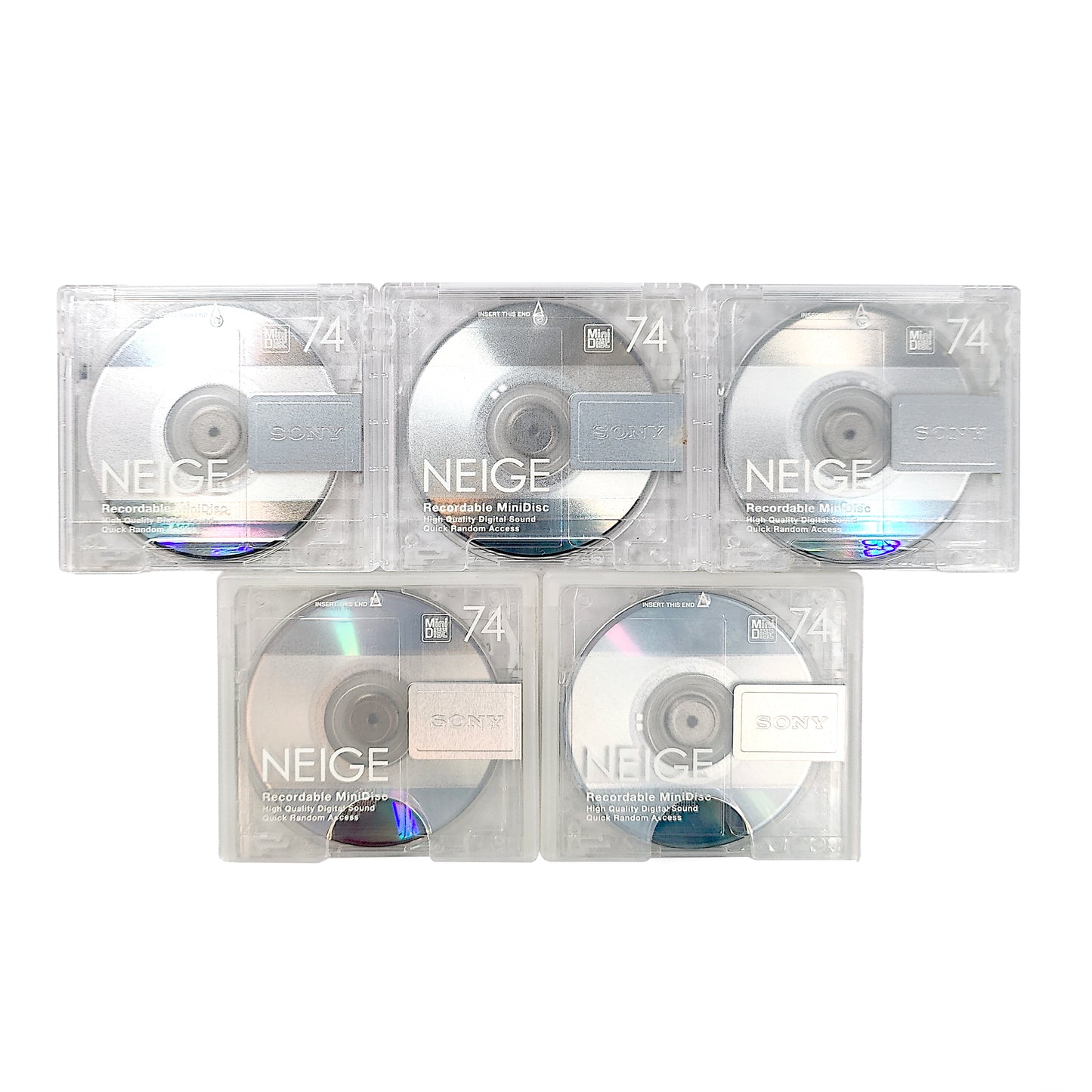 Sony Neige 74 Minute MiniDisc 5 Pack