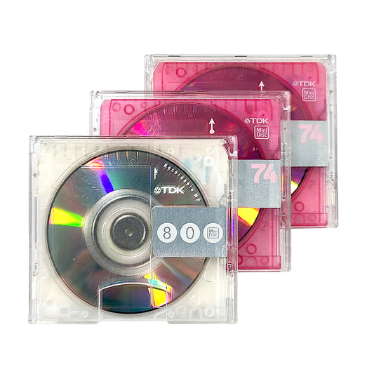 TDK 74 & 80 Minute MiniDisc 3 Pack