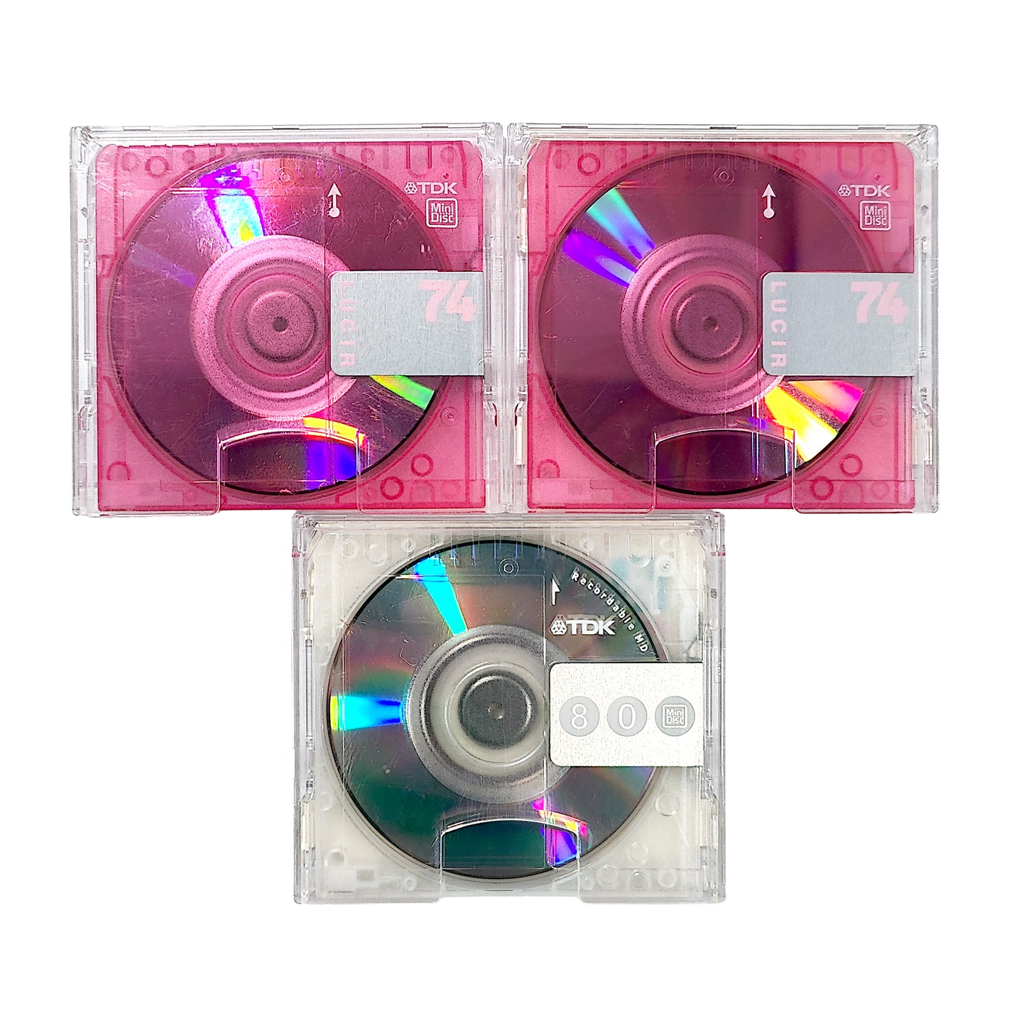 TDK 74 & 80 Minute MiniDisc 3 Pack