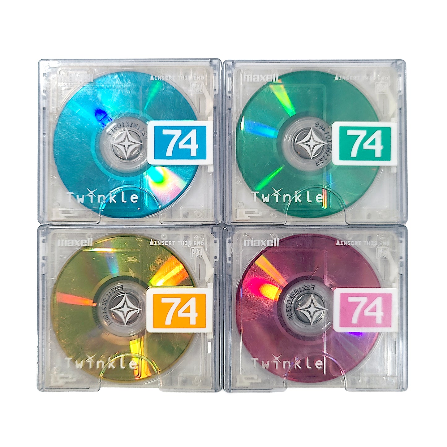 Maxell Twinkle 74 Minute MiniDisc 4 Pack