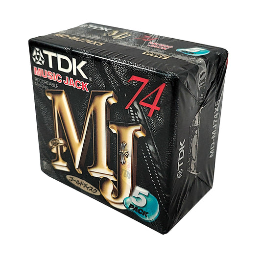 TDK Music Jack 74 Minute MiniDisc 5 Pack