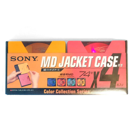 Sony MD Jacket Case 74 Minute MiniDisc 4 Pack