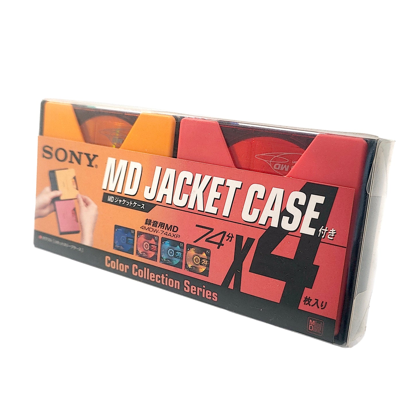 Sony MD Jacket Case 74 Minute MiniDisc 4 Pack