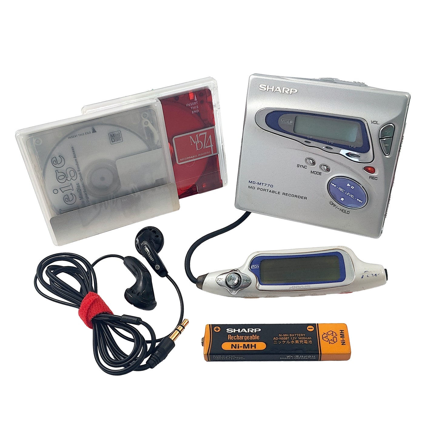 Sharp MD-MT770-S MiniDisc Recorder Bundle