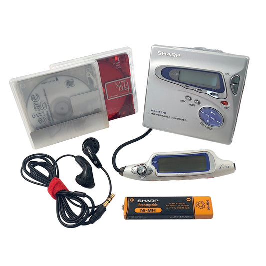 Sharp MD-MT770-S MiniDisc Recorder Bundle