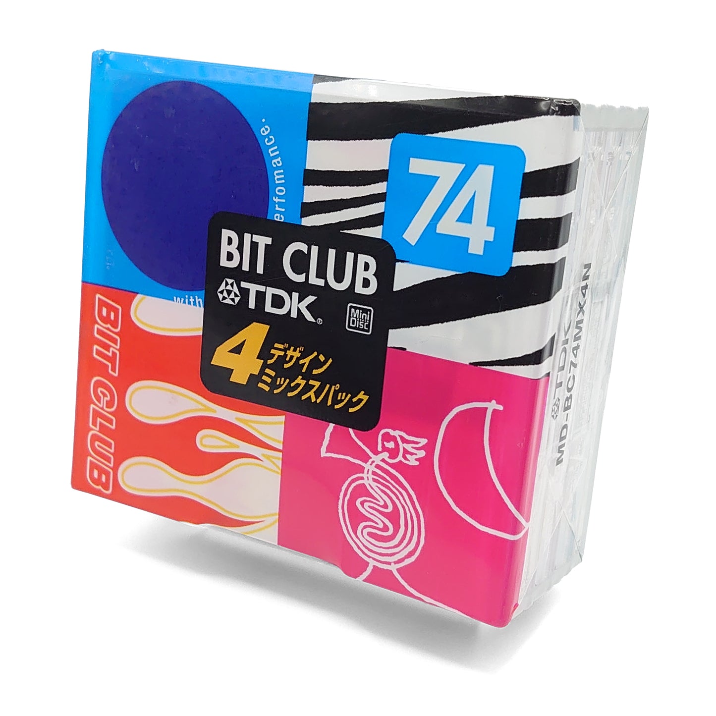 TDK Bit Club 74 Minute MiniDisc 4 Pack