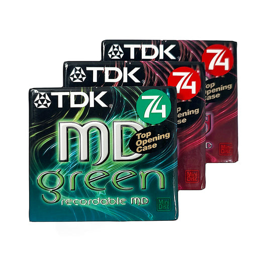 TDK MD 74 Minute MiniDisc 3 Pack