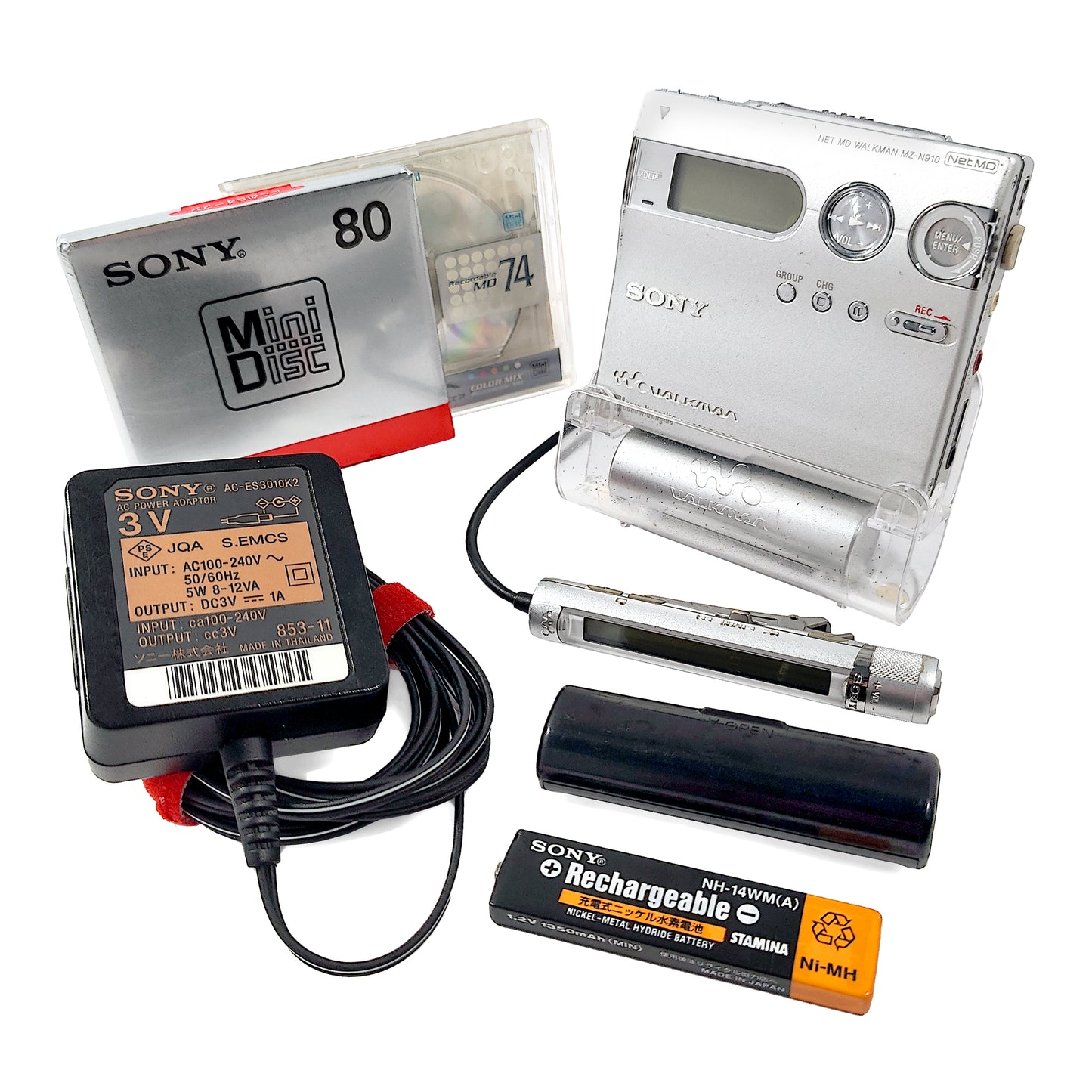 Sony MZ-N910 MiniDisc Recorder Bundle