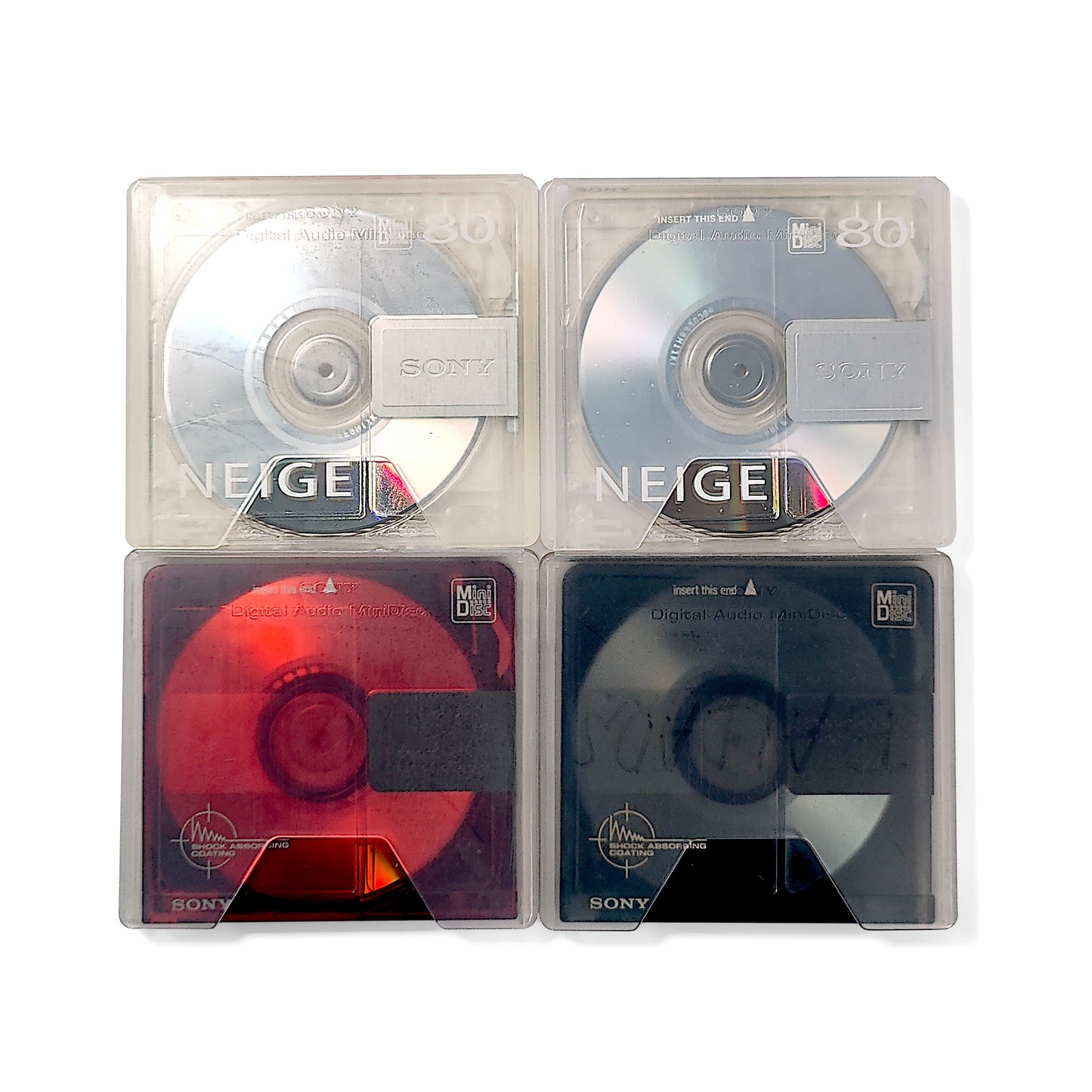 Sony Neige / Color Collection 74 & 80 Minute MiniDisc 4 Pack
