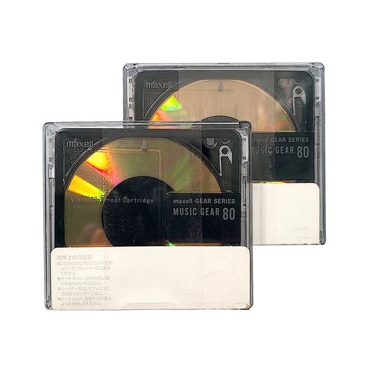 Maxell Music Gear Gold 80 Minute MiniDisc 2 Pack