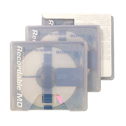 Sony Sparkling 74 Minute MiniDisc 3 Pack