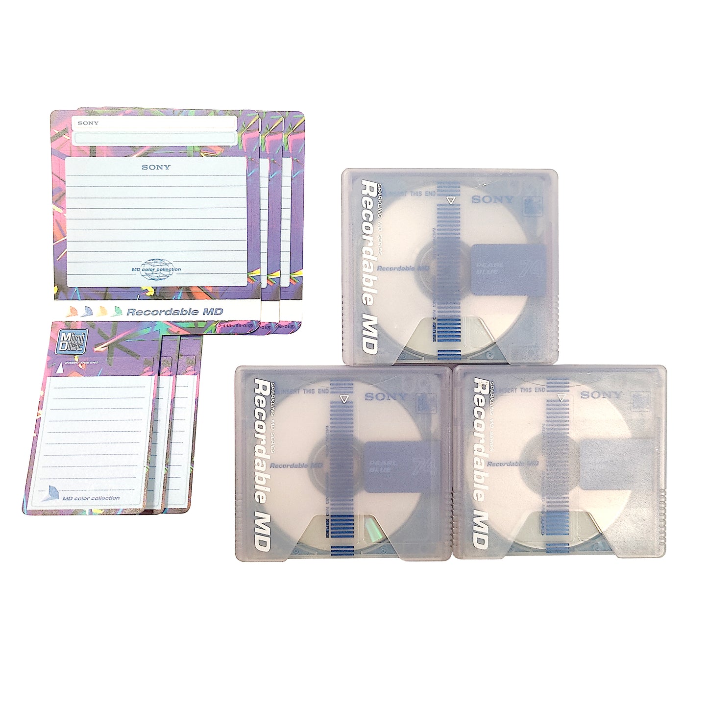 Sony Sparkling 74 Minute MiniDisc 3 Pack