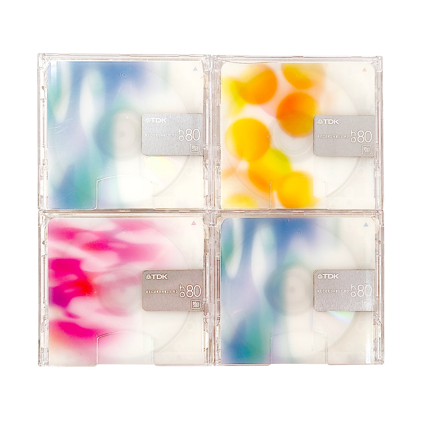 Rare TDK Ho Mini T-shirt Cover + TDK Ho 80 Minute MiniDisc 4 Pack