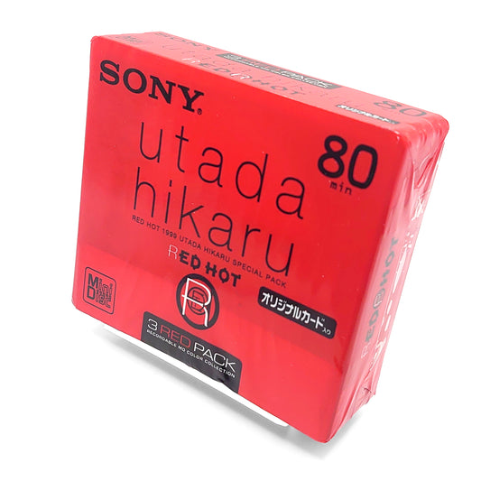 Sony Red Hot Utada Hikaru Limited Edition MiniDisc 3 Pack