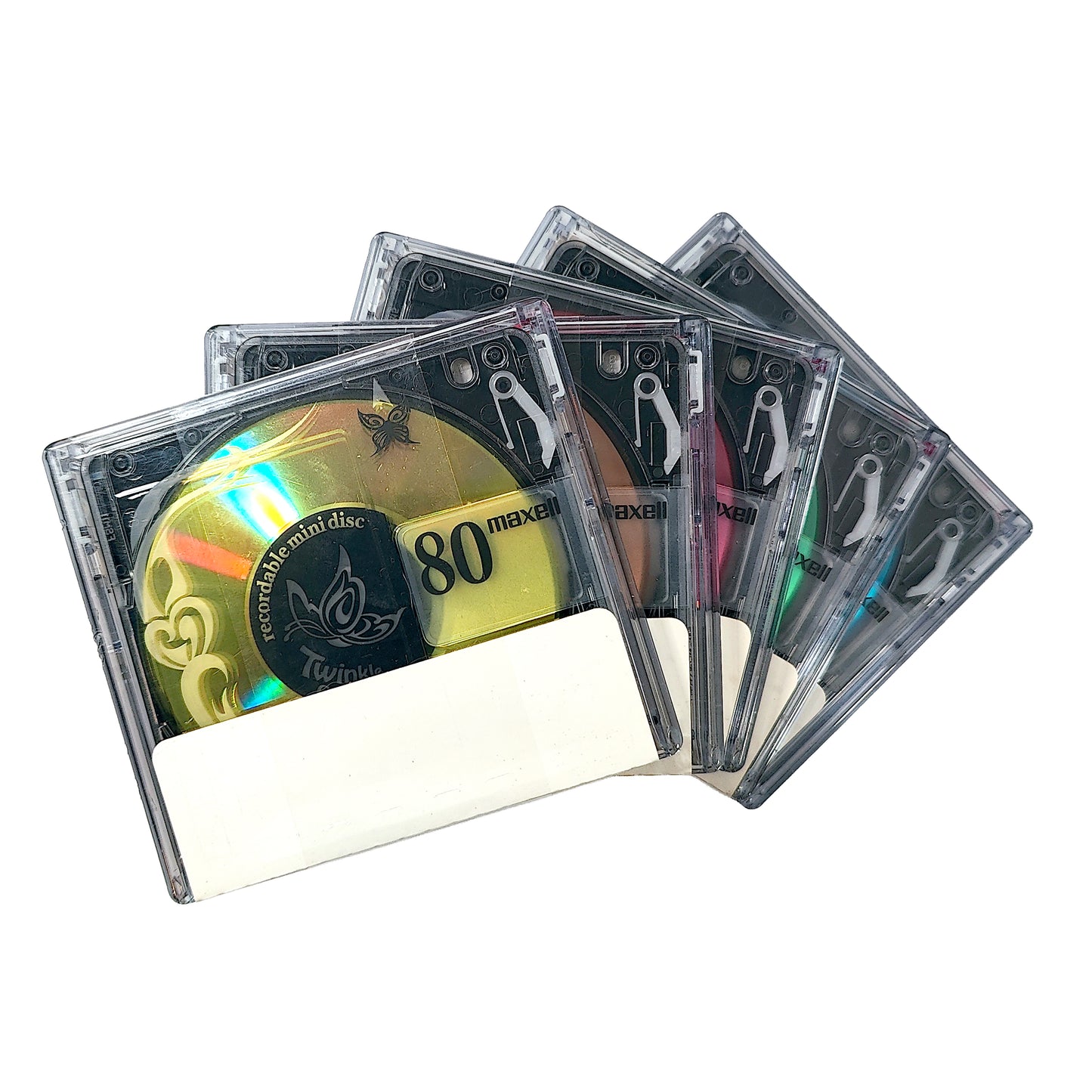 Maxell Twinkle Butterfly 80 Minute MiniDisc 5 Pack
