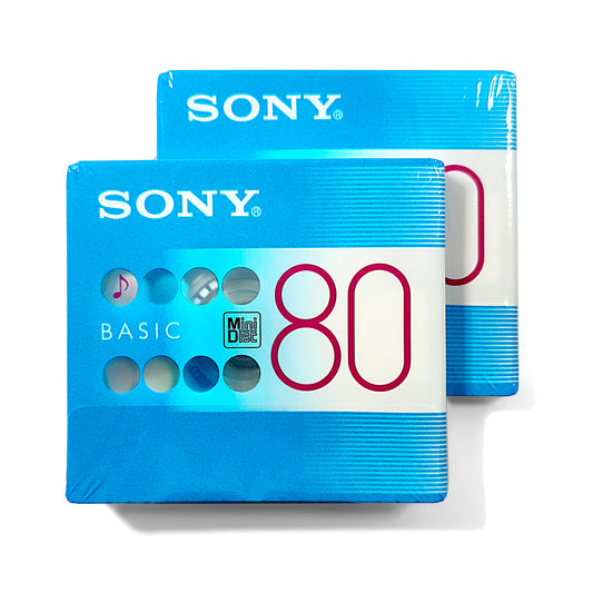 Sony Basic 80 Minute MiniDisc 2 Pack