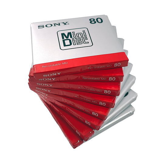 Sony MDW80T 80 Minute MiniDisc 8 Pack