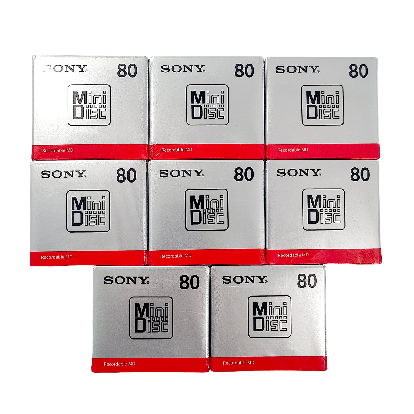 Sony MDW80T 80 Minute MiniDisc 8 Pack