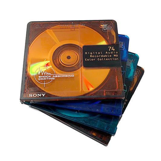 Sony Color Collection 74 Minute MiniDisc 4 Pack